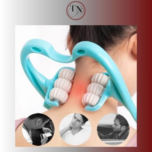 6 Wheel Pressure Point Neck Massager