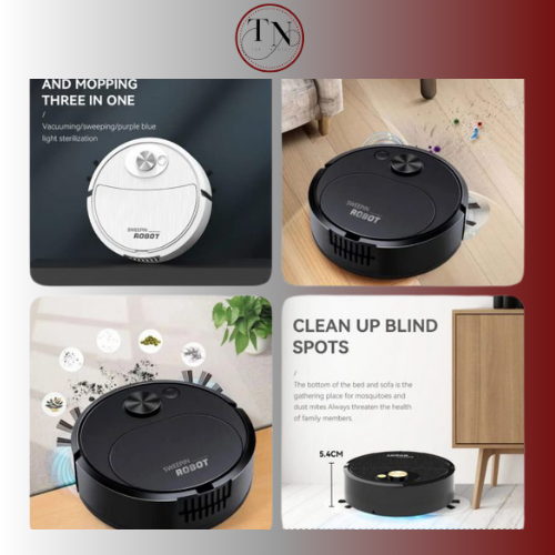 Portable Wireless Smart Sweeping Robot Mopping